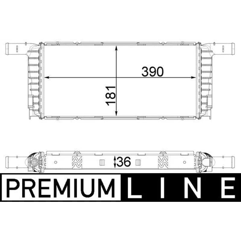 MAHLE CR 1941 000P radiatorius, variklio aušinimas CR1941000P