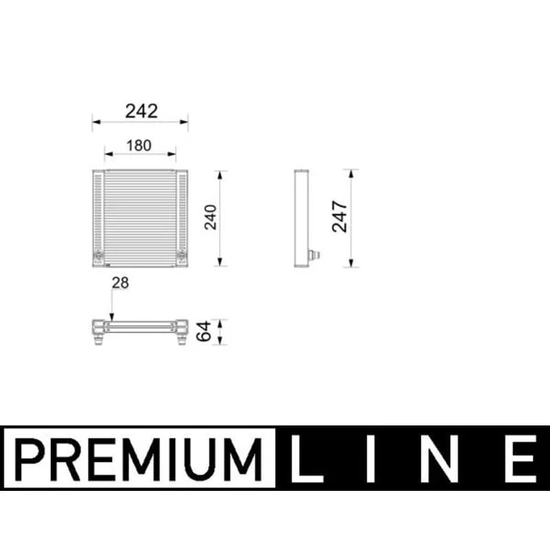 MAHLE CR 2799 000P radiatorius, variklio aušinimas