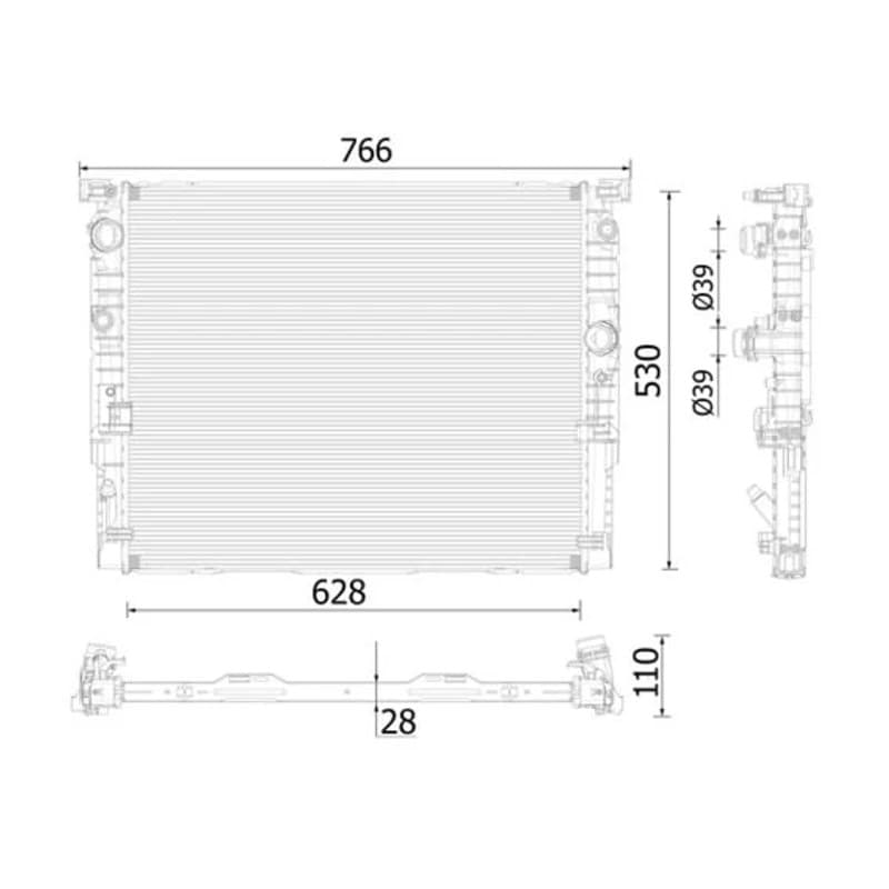 MAHLE CR 939 000P radiatorius, variklio aušinimas
