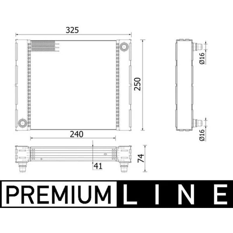MAHLE CR 940 000P radiatorius, variklio aušinimas