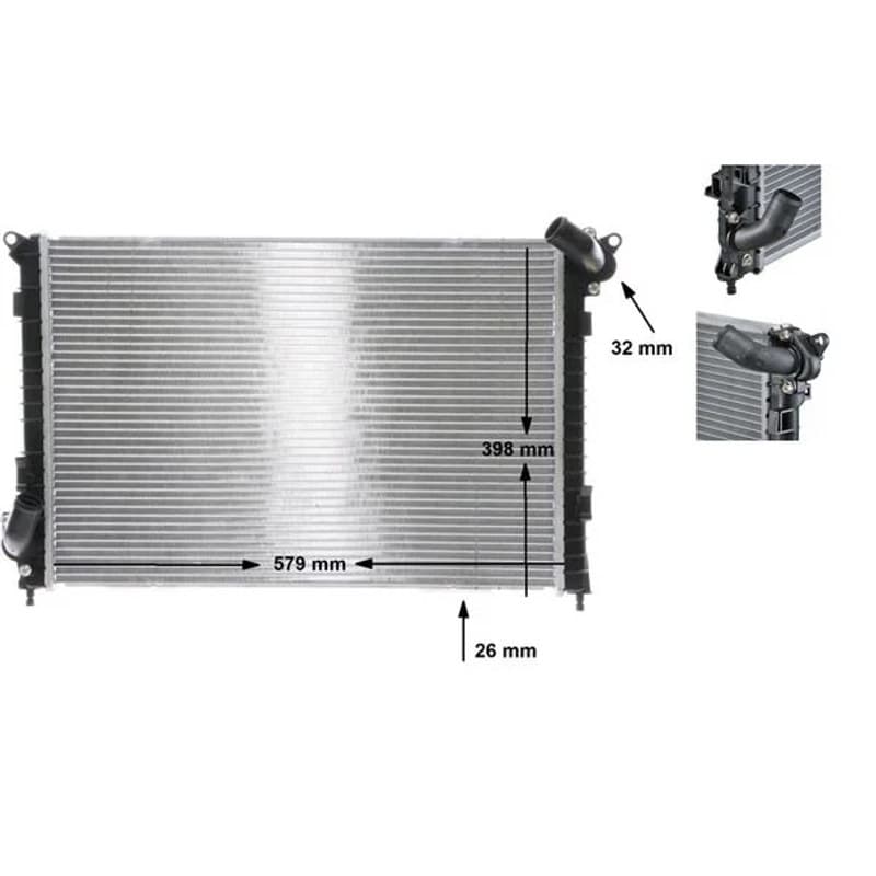 MAHLE CR 984 000S radiatorius, variklio aušinimas CR984000S