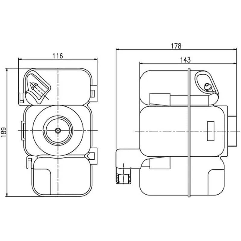 MAHLE CRT 206 000S išsiplėtimo bakelis, aušinimo skystis