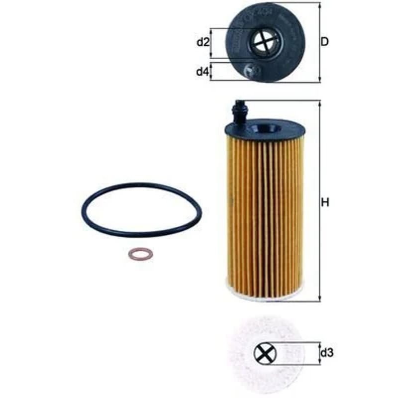 MAHLE OX 404D alyvos filtras OX404D MAHLE