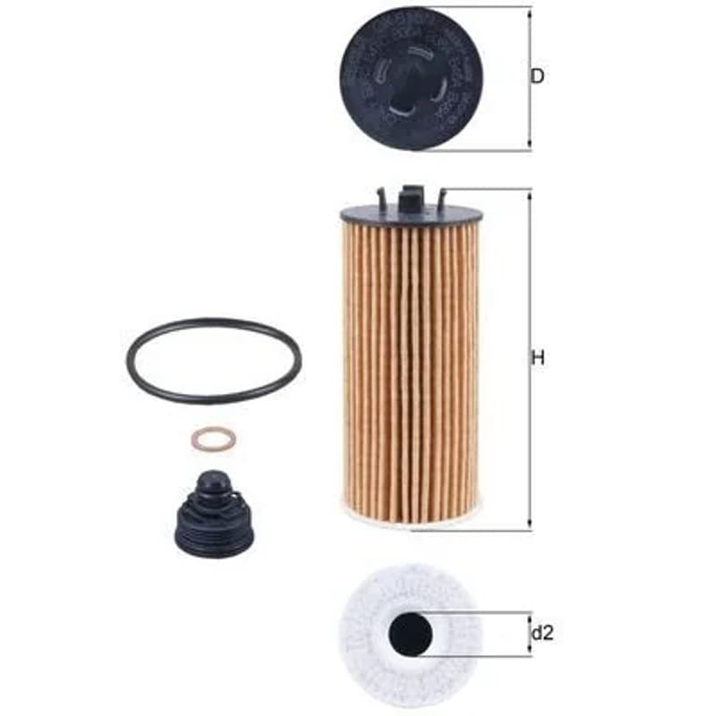 MAHLE OX 815/1D alyvos filtras OX815/1D MAHLE