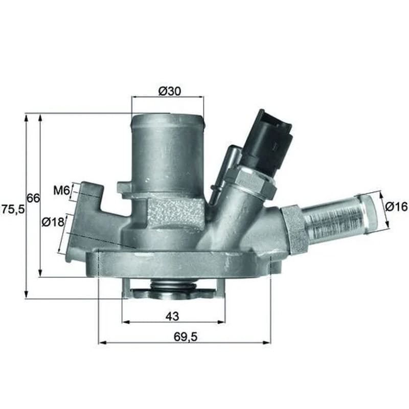 MAHLE TI 151 80 termostatas, aušinimo skystis TI15180 MAHLE