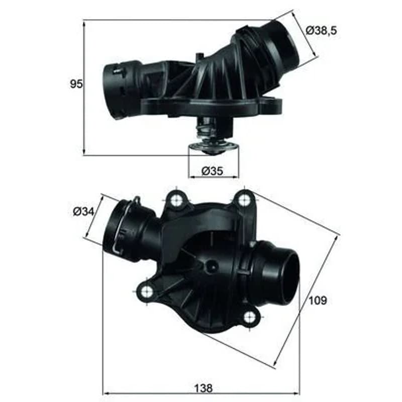 MAHLE TI 234 88 termostatas, aušinimo skystis TI23488 MAHLE