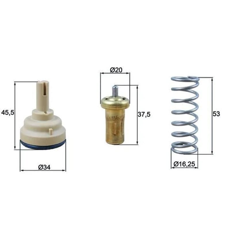 MAHLE TX 181 95D termostatas, aušinimo skystis