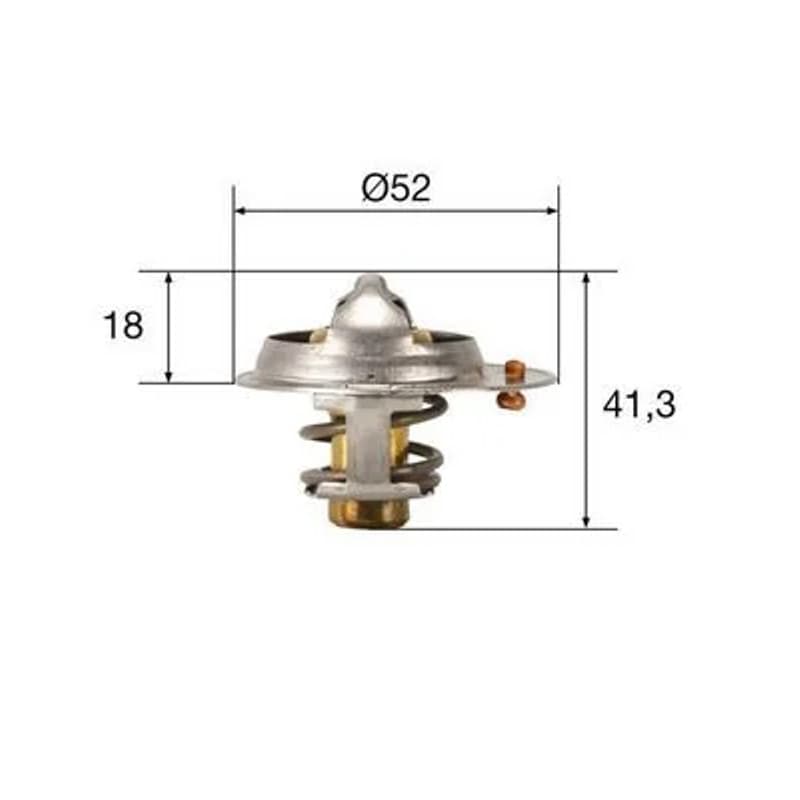 MAHLE TX 85 82 termostatas, aušinimo skystis TX8582 MAHLE