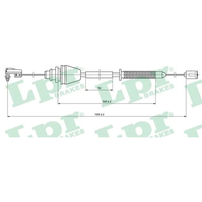 LPR akceleratoriaus trosas C0148A LPR