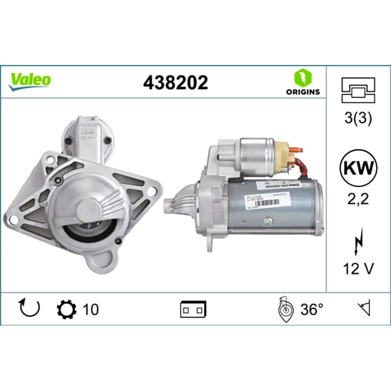 VALEO starteris 438202 VALEO