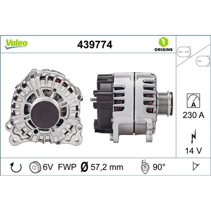 VALEO kintamosios srovės generatorius 439774 VALEO