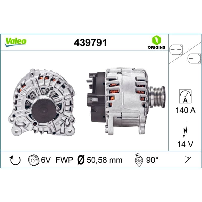 VALEO kintamosios srovės generatorius 439791 VALEO