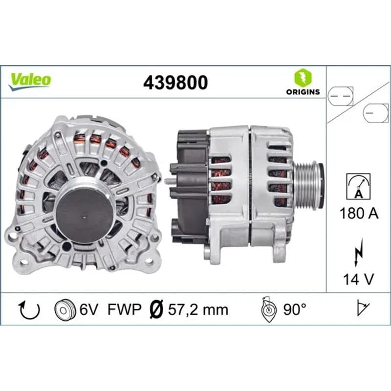 VALEO kintamosios srovės generatorius 439800 VALEO