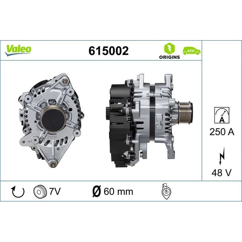VALEO kintamosios srovės generatorius, starteris 615002