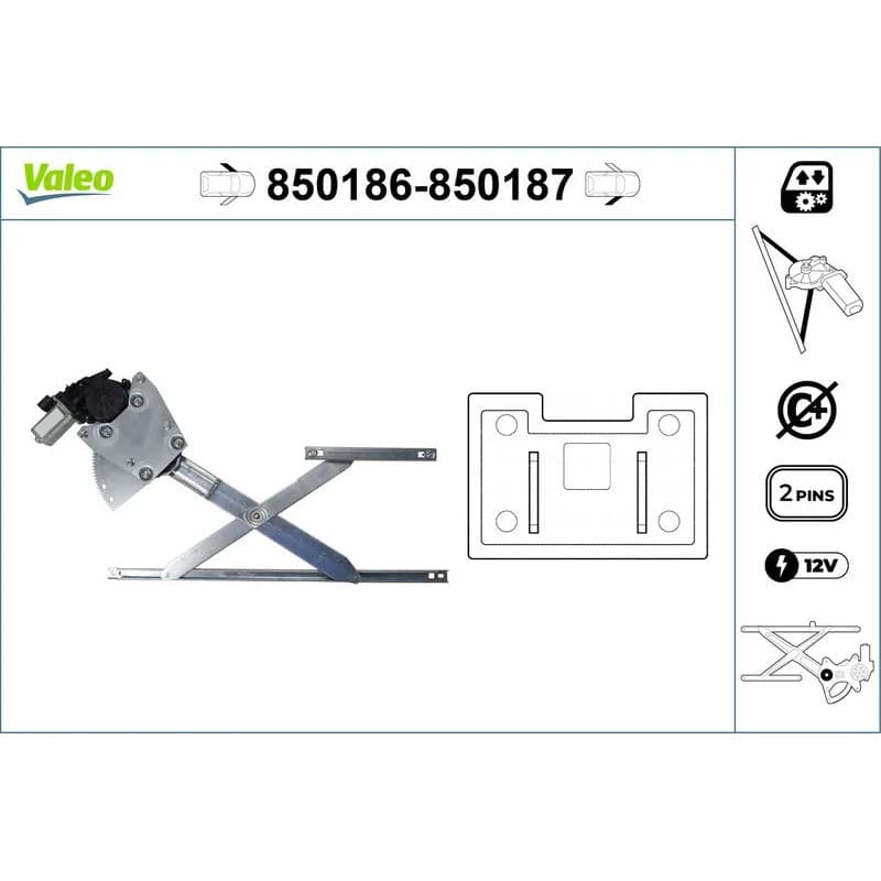 VALEO lango pakėliklis 850187