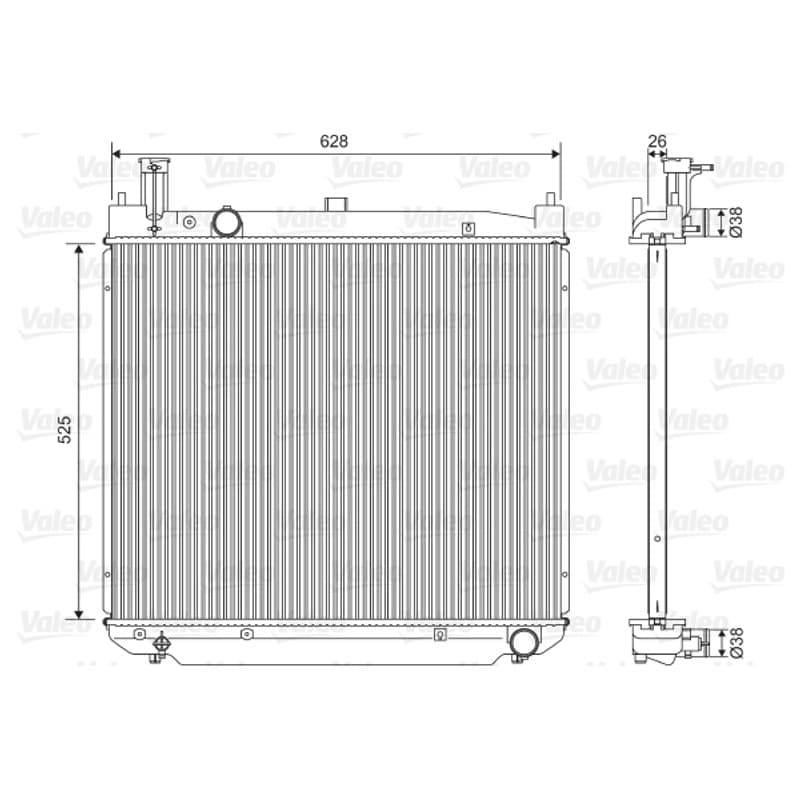VALEO radiatorius, variklio aušinimas 701591 VALEO