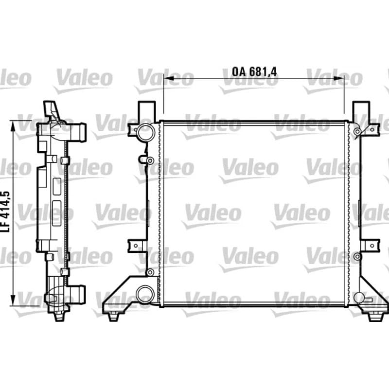 VALEO radiatorius, variklio aušinimas 731605 VALEO