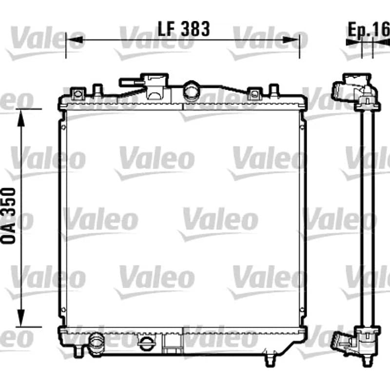 VALEO radiatorius, variklio aušinimas 734157 VALEO