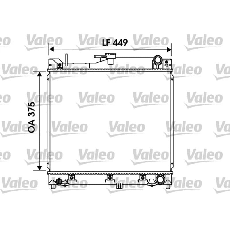 VALEO radiatorius, variklio aušinimas 734170 VALEO