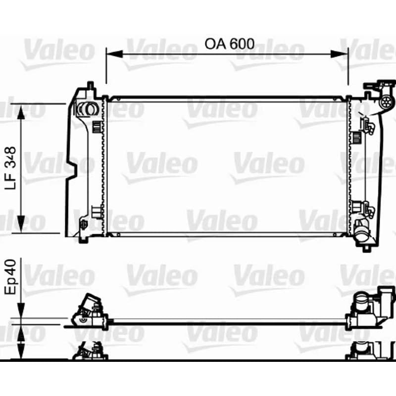 VALEO radiatorius, variklio aušinimas 734711 VALEO