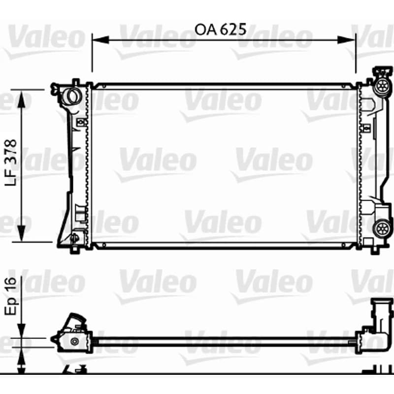 VALEO radiatorius, variklio aušinimas 734712 VALEO