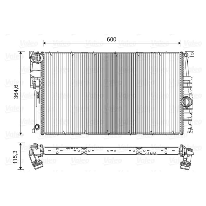 VALEO radiatorius, variklio aušinimas 735453 VALEO