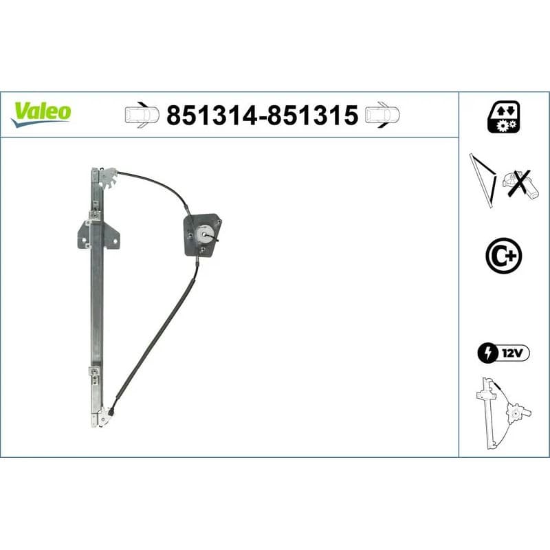 VALEO lango pakėliklis 851315