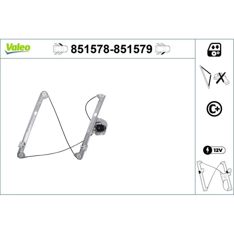 VALEO lango pakėliklis 851579