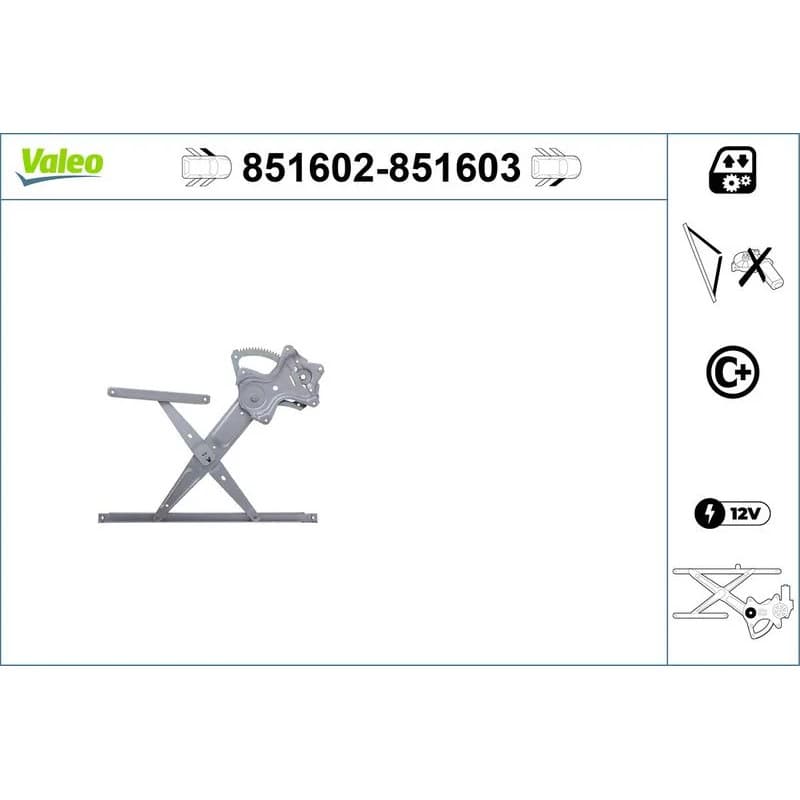VALEO lango pakėliklis 851602