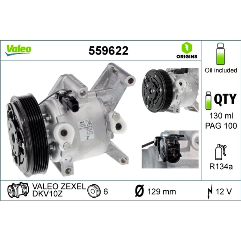 VALEO kompresorius, oro kondicionierius 559622 VALEO