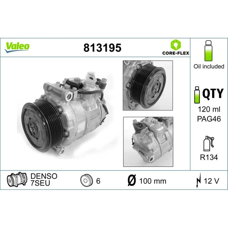 VALEO kompresorius, oro kondicionierius 813195 VALEO
