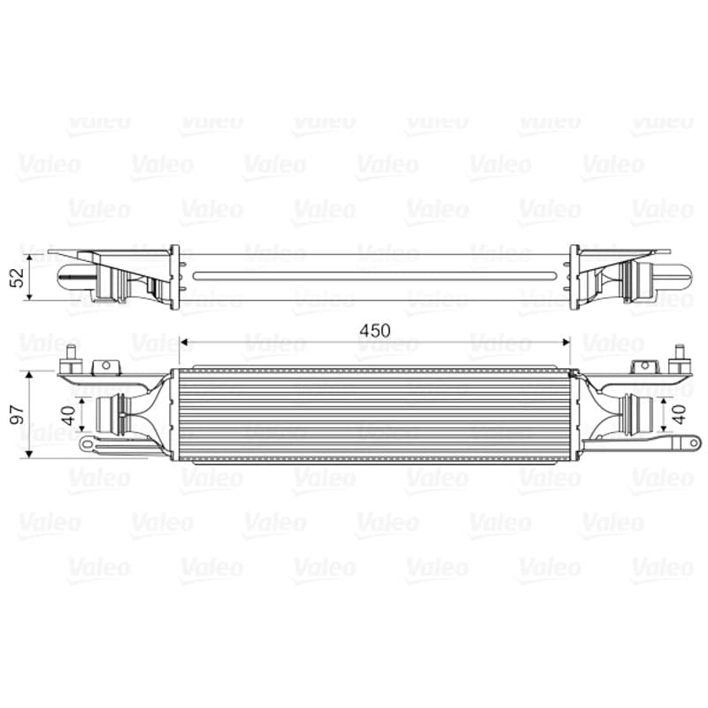 VALEO tarpinis suslėgto oro aušintuvas, kompresorius 818578 VALEO