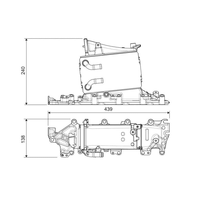 VALEO tarpinis suslėgto oro aušintuvas, kompresorius 822935 VALEO