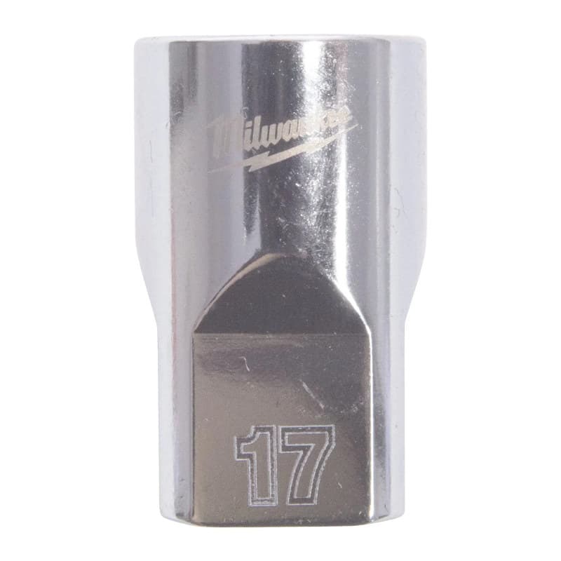 MILWAUKEE ½ col. metrinės sistemos standartinė 12-kampė galvutė – 1/2'' Drive Metric Standard 12-Point Socket – 17mm 4932498827