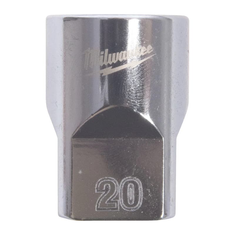 MILWAUKEE ½ col. metrinės sistemos standartinė 12-kampė galvutė – 1/2'' Drive Metric Standard 12-Point Socket – 20mm 4932498830