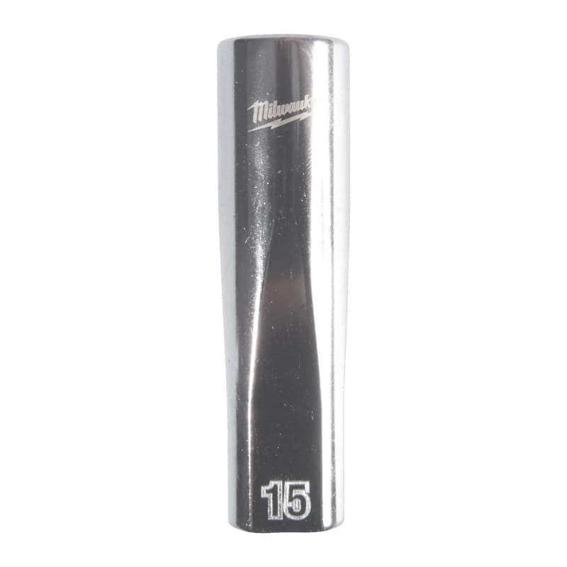 MILWAUKEE ½ col. metrinės sistemos gilioji 12-kampė galvutė – 1/2'' Drive Metric Deep 12-Point Socket – 15mm 4932498836 MILWAUKEE