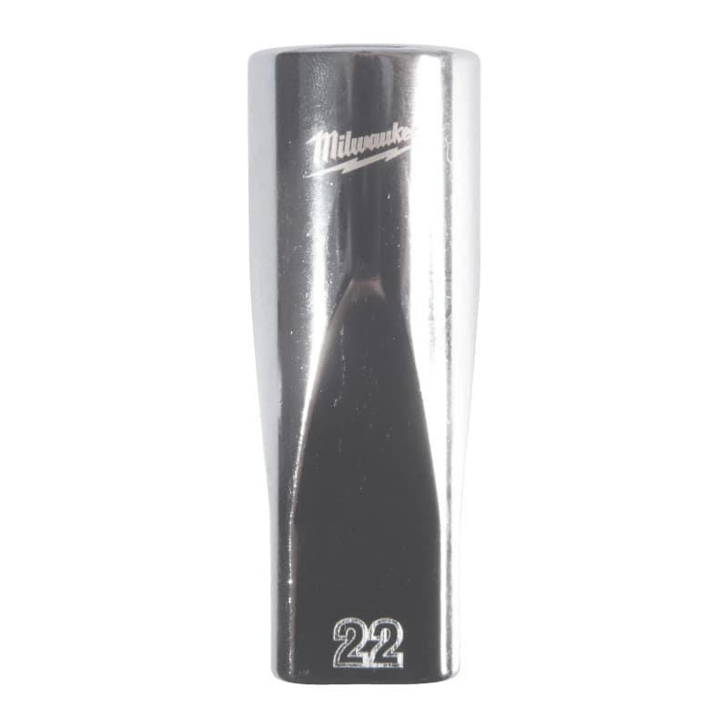 MILWAUKEE ½ col. metrinės sistemos gilioji 12-kampė galvutė – 1/2'' Drive Metric Deep 12-Point Socket – 22mm 4932498843 MILWAUKEE