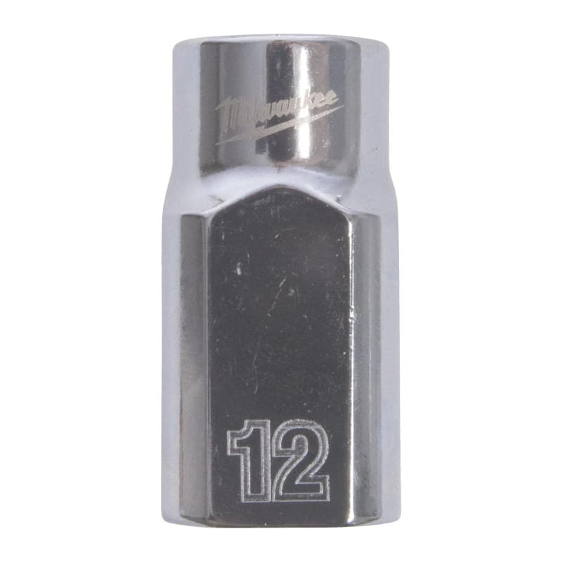 MILWAUKEE ½ col. metrinės sistemos standartinė 12-kampė galvutė – 1/2'' Drive Metric Standard 12-Point Socket – 12mm 4932499115 MILWAUKEE