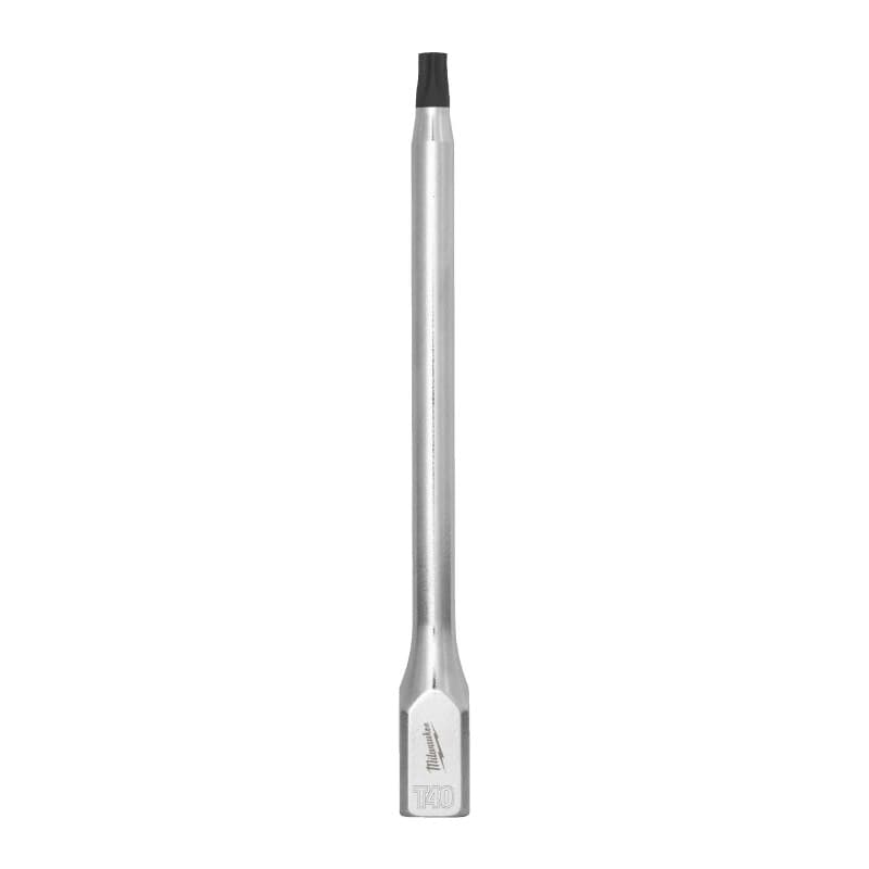 MILWAUKEE ⅜″ ilga TX antgalio galvutė – 3/8'' Drive T40 Torx Long Bit Socket 4932500444