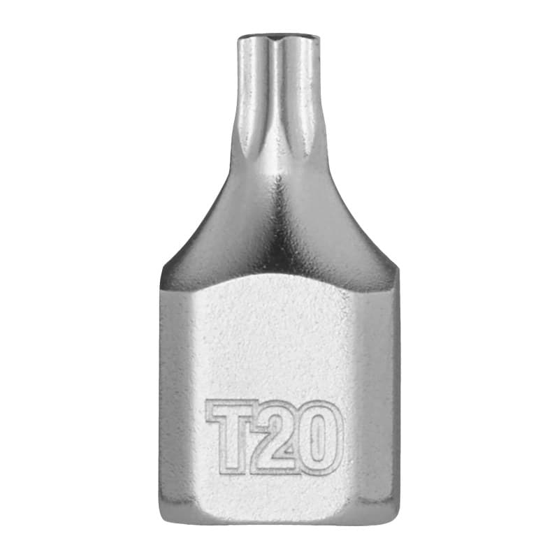 MILWAUKEE ¼″ trumpa TX antgalio galvutė – 1/4'' Drive T20 Torx Stubby Bit Socket 4932500465 MILWAUKEE