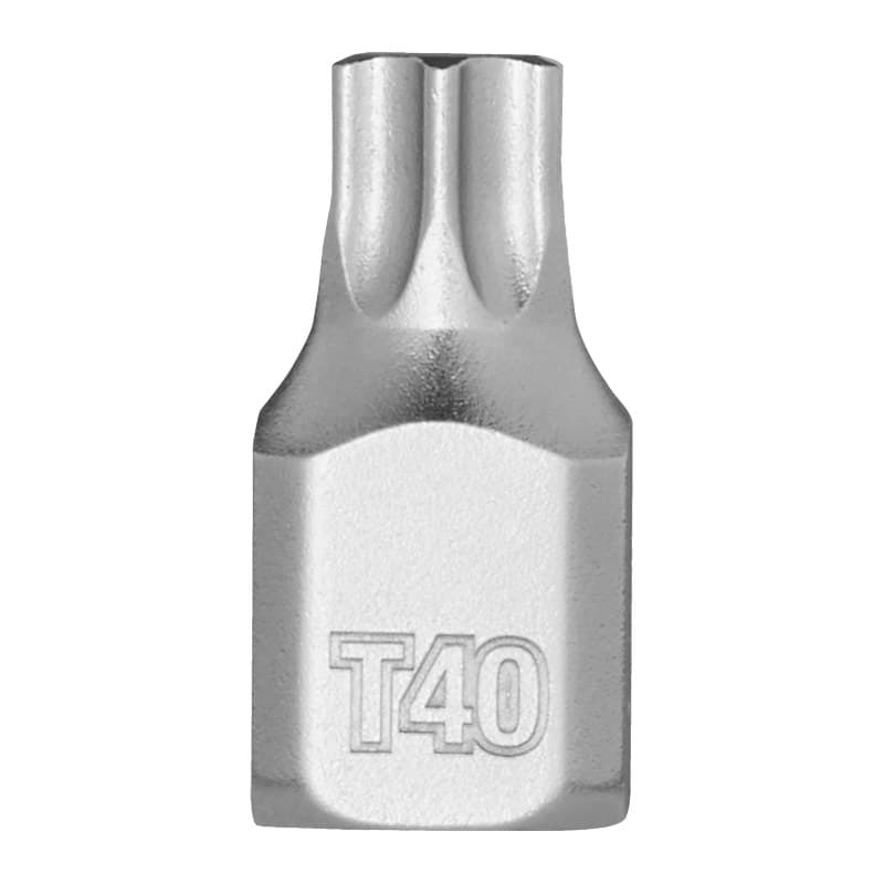 MILWAUKEE ¼″ trumpa TX antgalio galvutė – 1/4'' Drive T40 Torx Stubby Bit Socket 4932500469