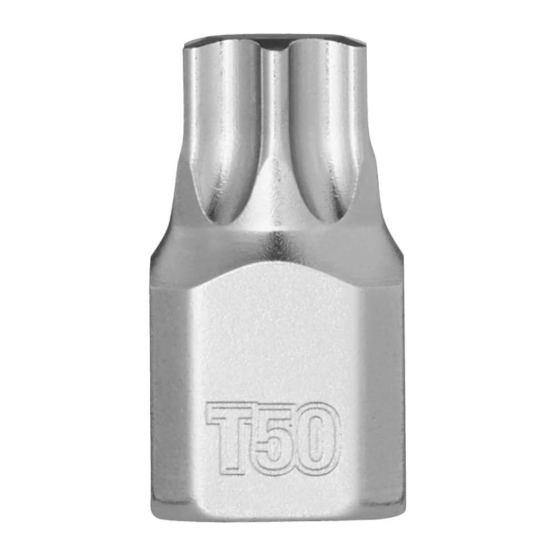 MILWAUKEE ¼″ trumpa TX antgalio galvutė – 1/4'' Drive T50 Torx Stubby Bit Socket 4932500472 MILWAUKEE