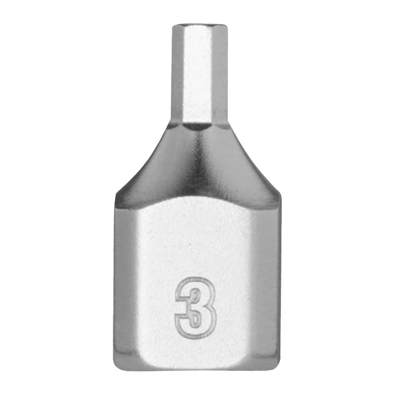 MILWAUKEE ¼″ trumpa metrinė HEX antgalio galvutė – 1/4'' Drive 3mm Hex Stubby Bit Socket 4932500475 MILWAUKEE