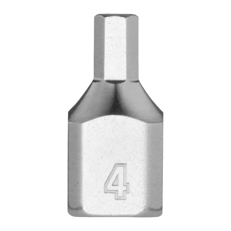 MILWAUKEE ¼″ trumpa metrinė HEX antgalio galvutė – 1/4'' Drive 4mm Hex Stubby Bit Socket 4932500476 MILWAUKEE