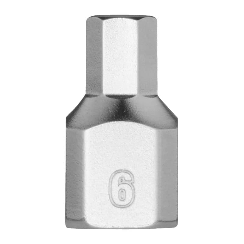 MILWAUKEE ¼″ trumpa metrinė HEX antgalio galvutė – 1/4'' Drive 6mm Hex Stubby Bit Socket 4932500478 MILWAUKEE