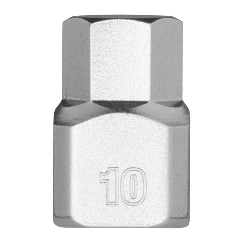 MILWAUKEE ¼″ trumpa metrinė HEX antgalio galvutė – 1/4'' Drive 10mm Hex Stubby Bit Socket 4932500482 MILWAUKEE