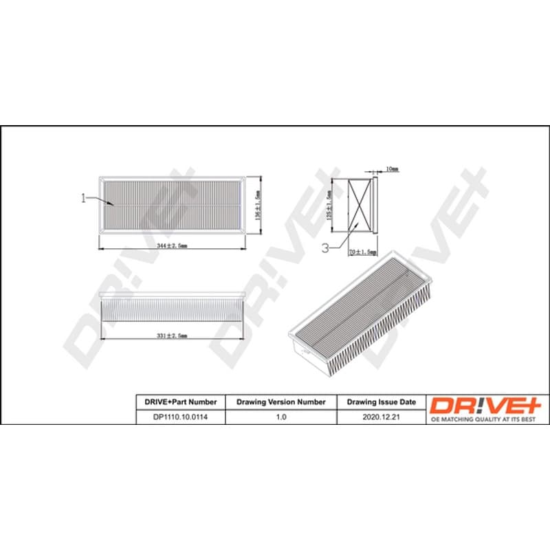 DRVE oro filtras DP1110.10.0114