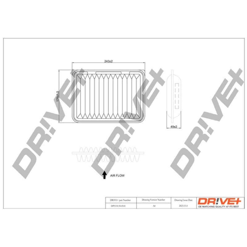 DRVE oro filtras DP1110.10.0141