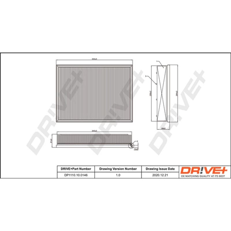 DRVE oro filtras DP1110.10.0146