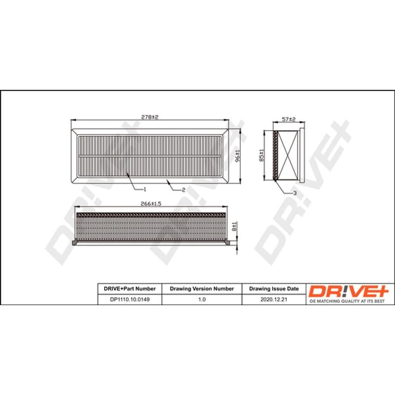 DRVE oro filtras DP1110.10.0149